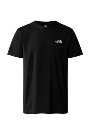 T-shirt Simple Dome zwart