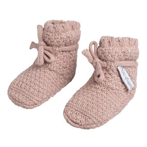 gebreide slofjes Willow oud roze