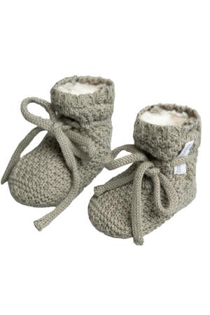 gebreide slofjes Willow urban green
