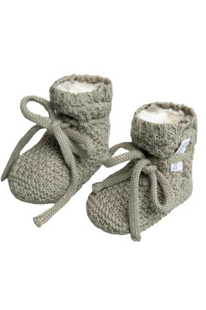 gebreide slofjes Willow urban green