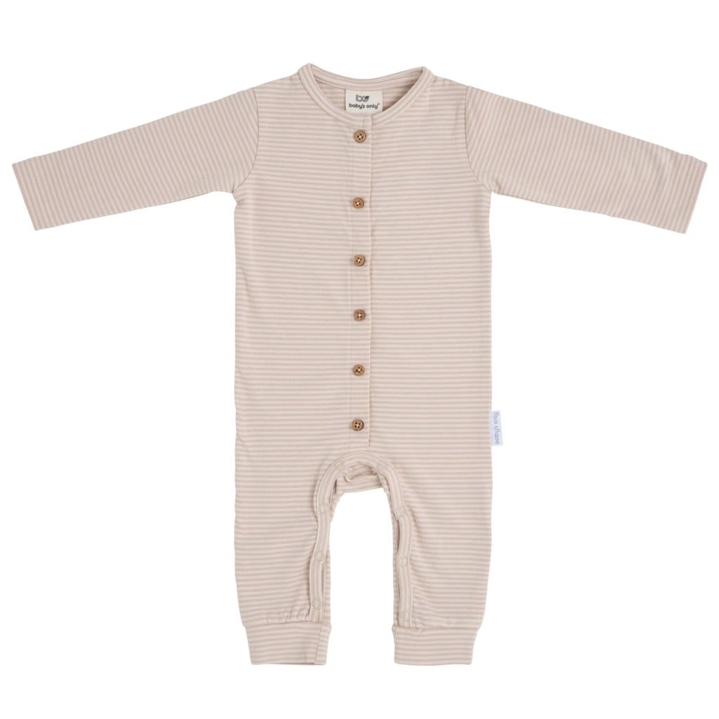 Baby's Only gestreepte boxpak lichtroze/off white