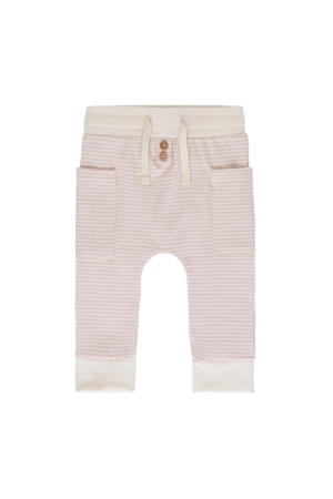 baby broekje Stripe lichtroze/off white