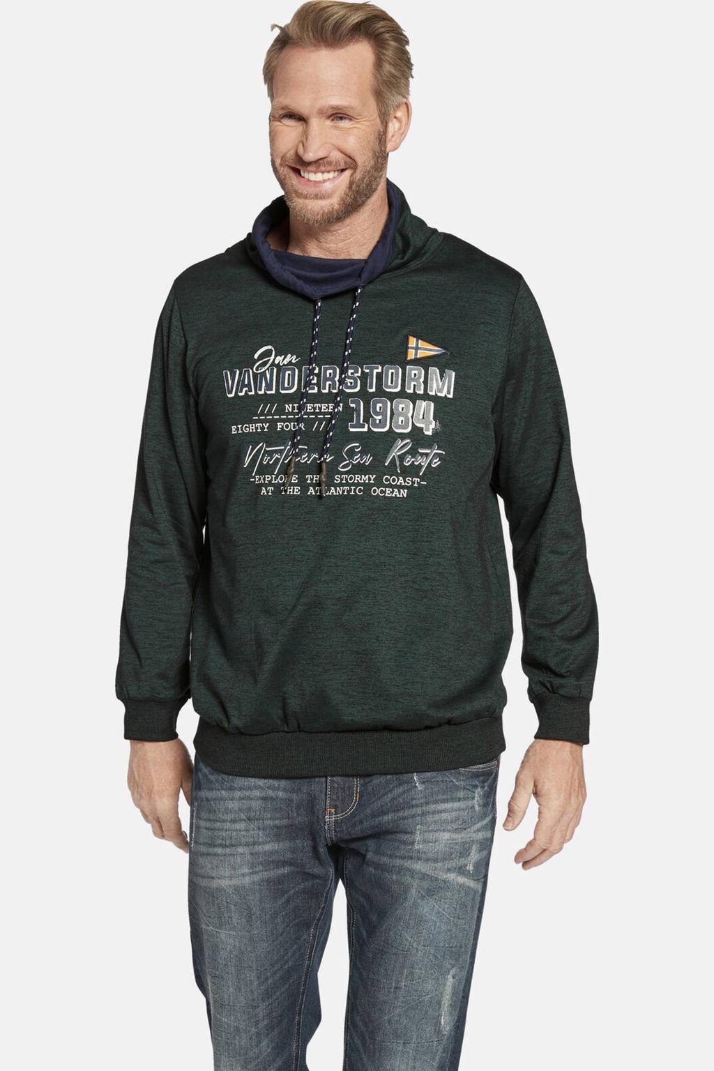 Jan Vanderstorm +FIT Collectie sweater SVERRE donkergroen