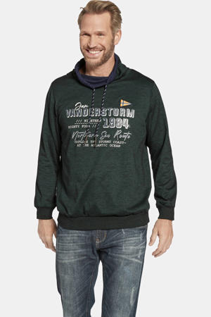 +FIT Collectie sweater SVERRE donkergroen