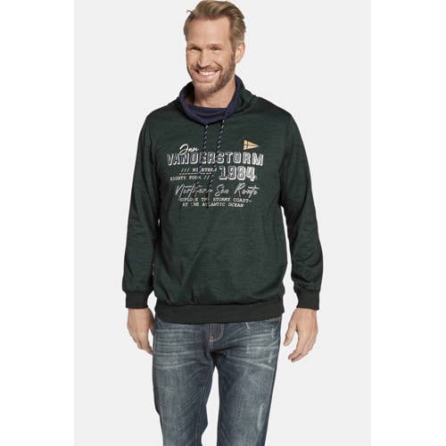 Jan Vanderstorm sweater SVERRE Plus Size donkergroen afbeelding