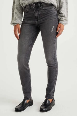 high waist jeans grey denim
