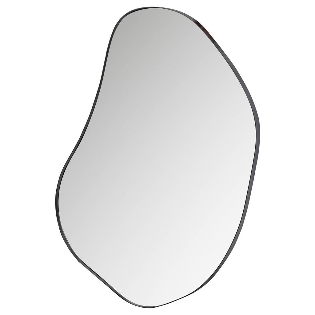 WOOOD Romee Organische Spiegel - Metaal - Zwart - 100x70x4