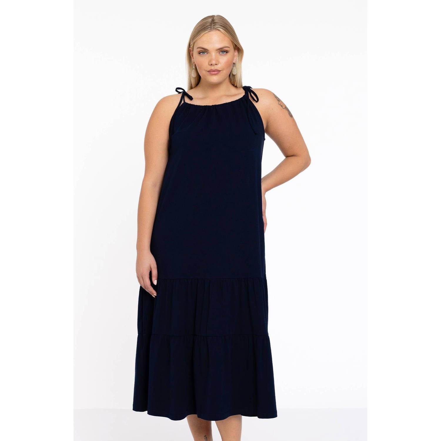 YOEK jurk donkerblauw