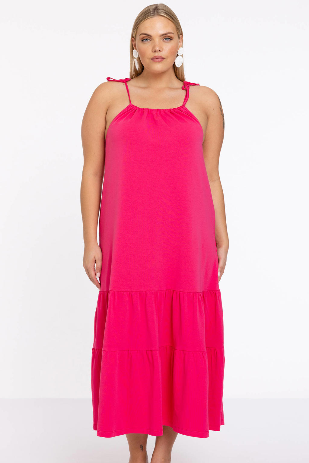 YOEK jurk Plus Size - roze