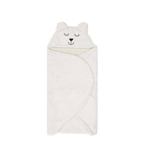 Jollein universele wikkeldeken Bear Boucle voor auto 100x105 cm - Oatmeal afbeelding