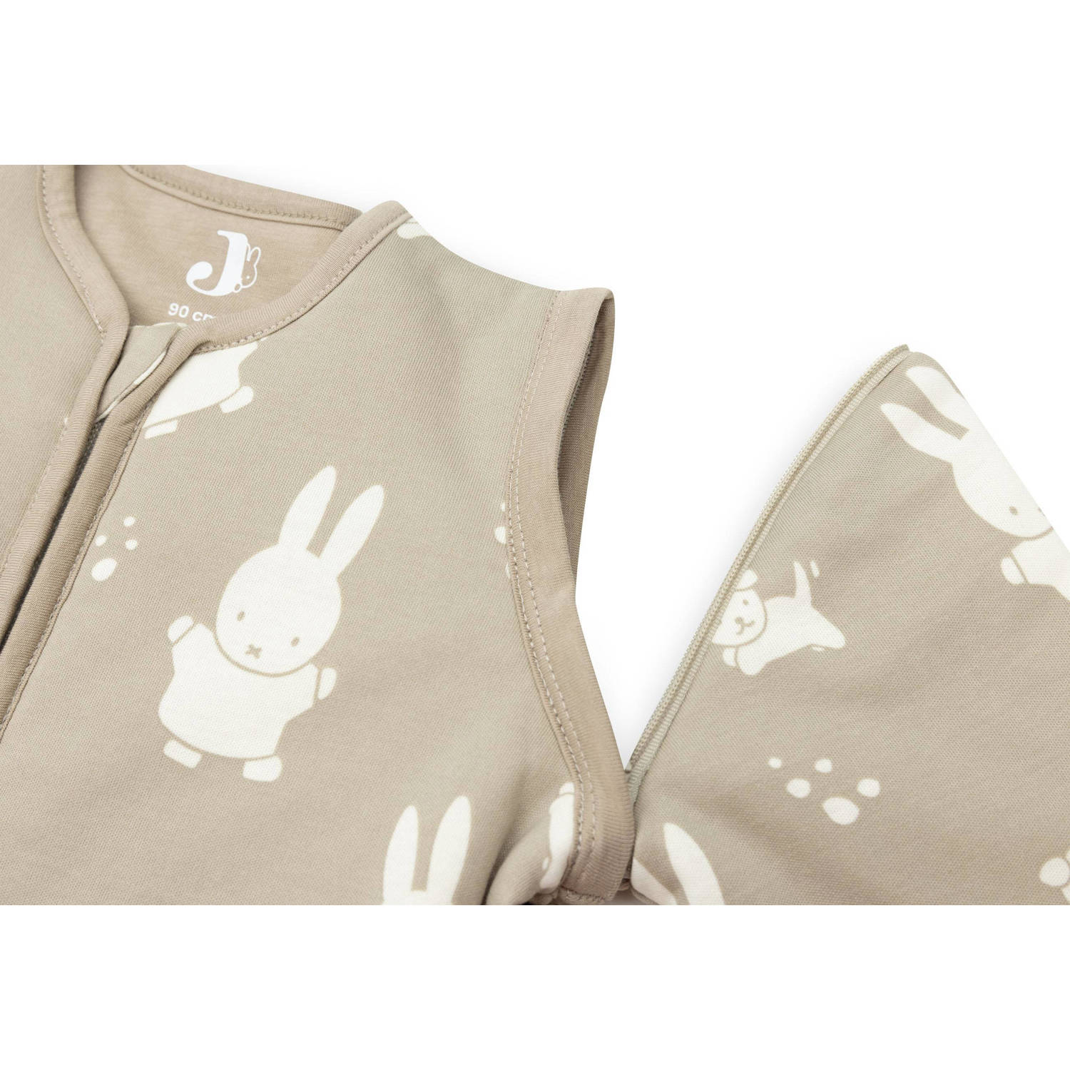 Jollein baby slaapzak met afritsbare mouw Miffy&Snuffy Olive Green