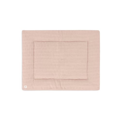 Jollein reversible boxkleed 75x95cm Grain Knit - Wild Rose afbeelding