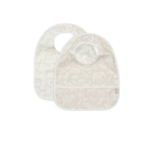Jollein waterproof slab Animals - set van 2 Nougat afbeelding