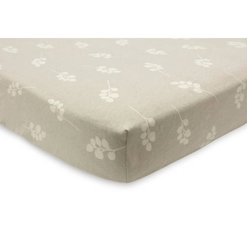 Jollein katoenen jersey wieg hoeslaken 40/50x80/90cm Twig - Olive Green afbeelding