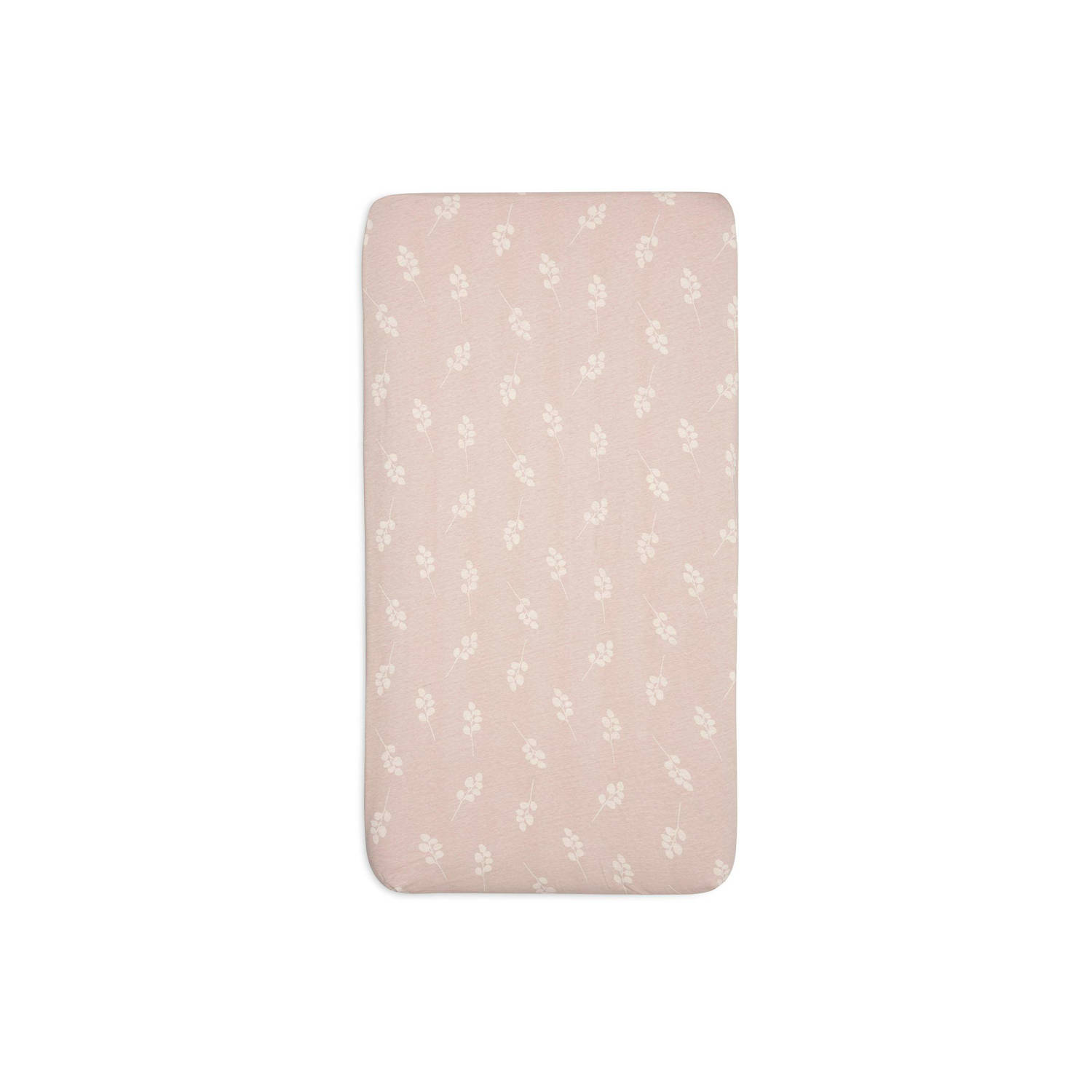 Jollein katoenen jersey ledikant hoeslaken 70x140cm Twig Wild Rose