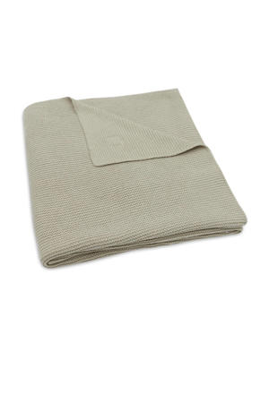 baby ledikantdeken 100x150cm Basic Knit - Olive Green
