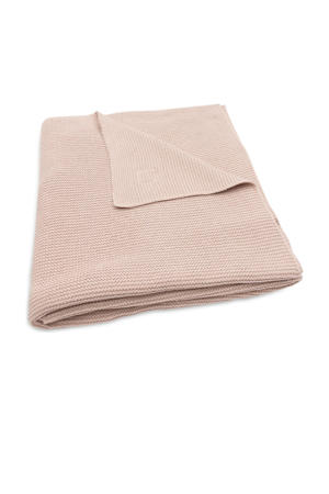 baby ledikantdeken 100x150cm Basic Knit - Wild Rose