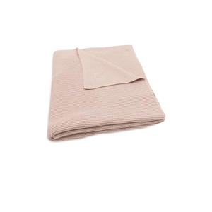 baby ledikantdeken 100x150cm Basic Knit - Wild Rose