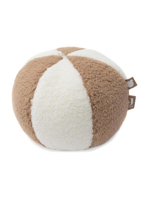 stoffen speelbal - ivory/biscuit knuffel 12 cm