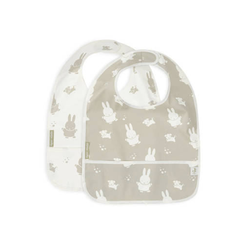 Jollein waterproof slab Miffy&Snuffy - set van 2 Olive Green afbeelding