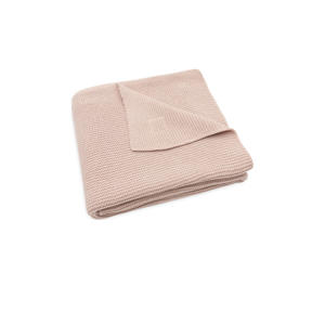 baby wiegdeken 75x100cm Basic Knit - Wild Rose
