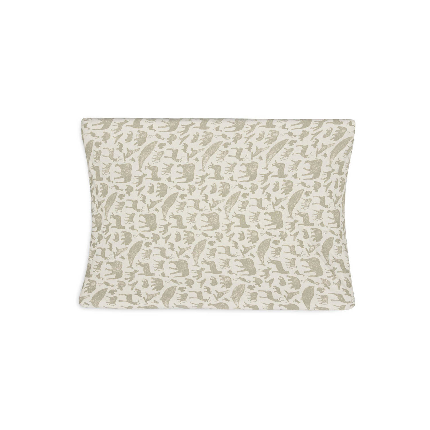 Jollein aankleedkussenhoes Jersey 50x70cm Animals Olive Green