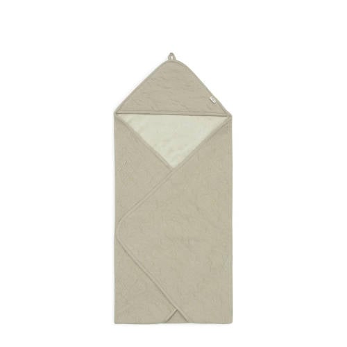 Jollein badcape 75x75cm Soft Waves - Olive Green afbeelding