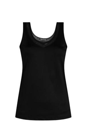 semi-transparante top PAM zwart
