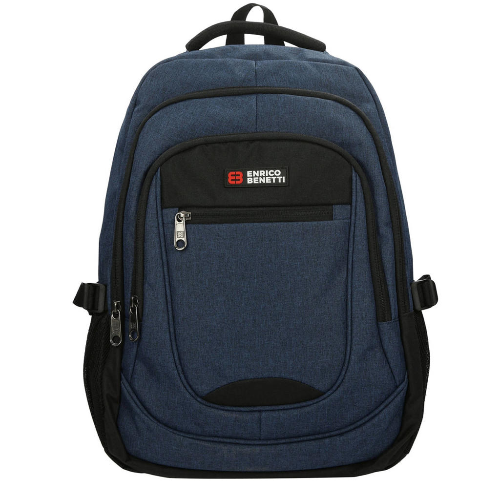Enrico Benetti rugzak Hamburg 17 inch blue