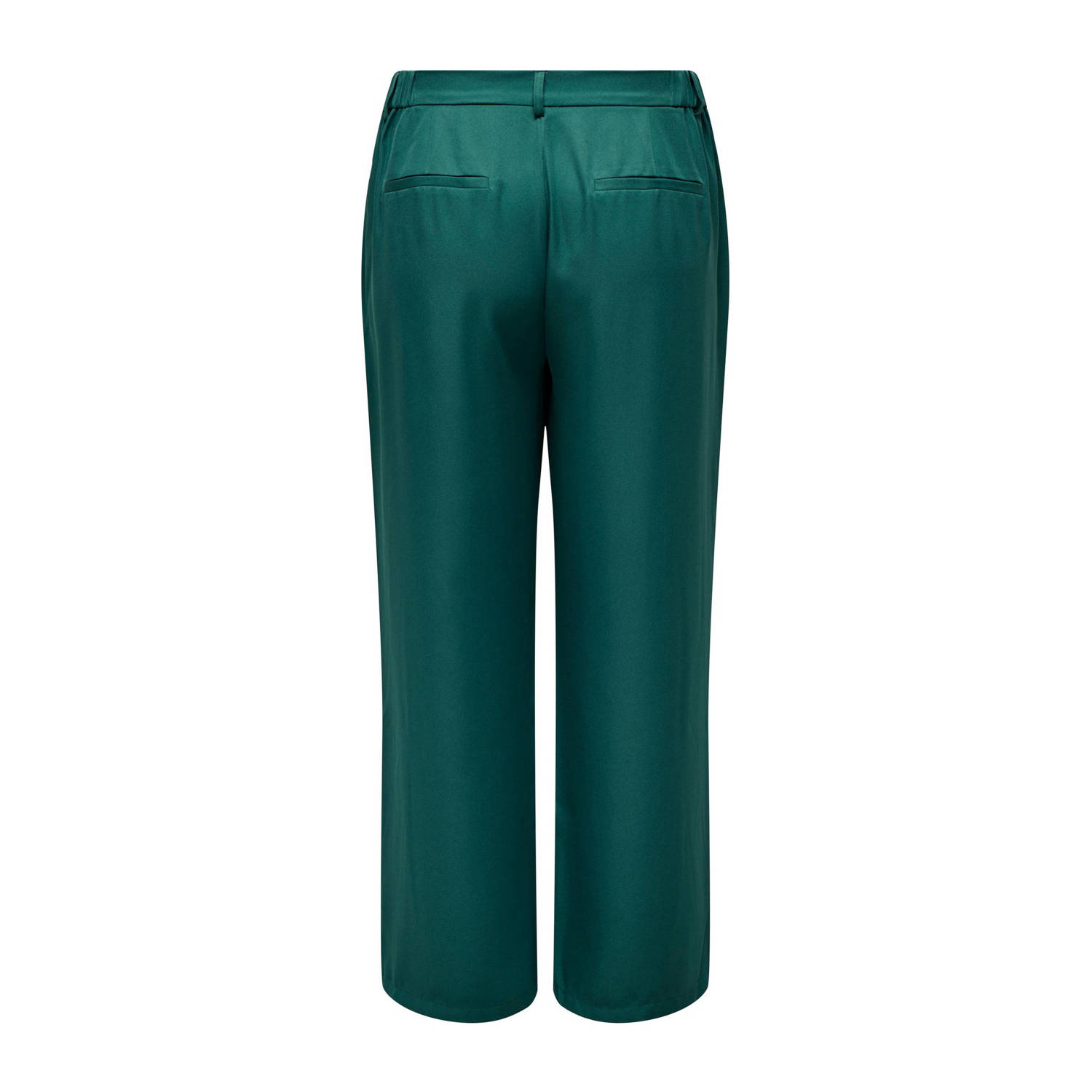 ONLY CARMAKOMA high waist wide leg pantalon CARFREY groen