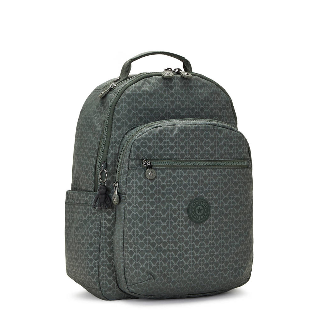 Kipling rugzak Seoul signature green Kipling rugzak Seoul signature green