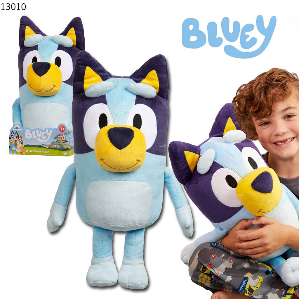 MOOSE TOYS Grande Peluche 45 cm - Bluey pas cher 