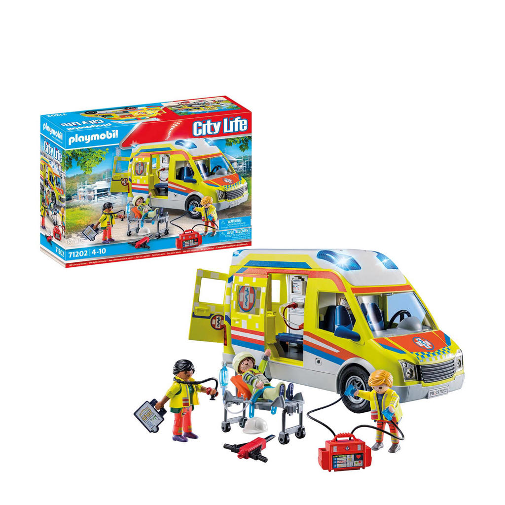 71202 Playmobil City Ambulance Met Licht En Geluid