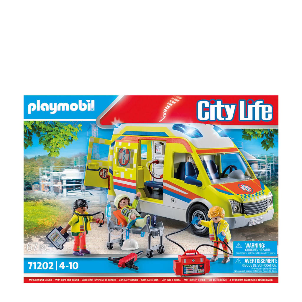 Playmobil City Life Ambulance met licht en geluid - 71202 | wehkamp