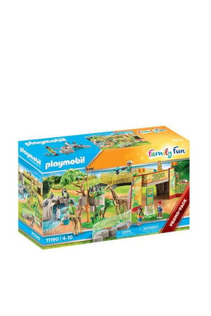 Wehkamp Playmobil Family Fun Avontuurlijke dierentuin - 71190 aanbieding