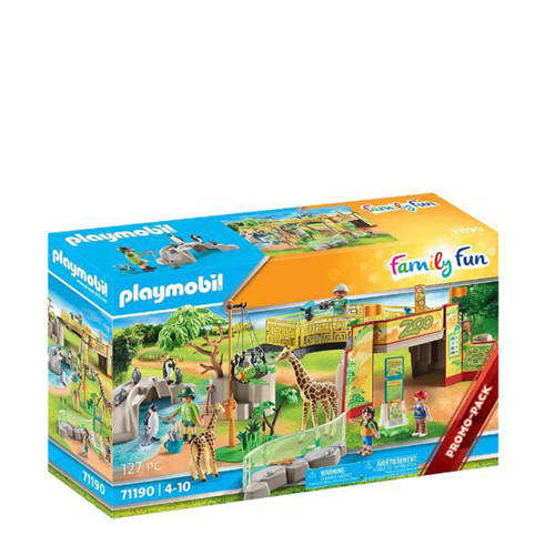 Wehkamp Playmobil Family Fun Avontuurlijke dierentuin - 71190 aanbieding