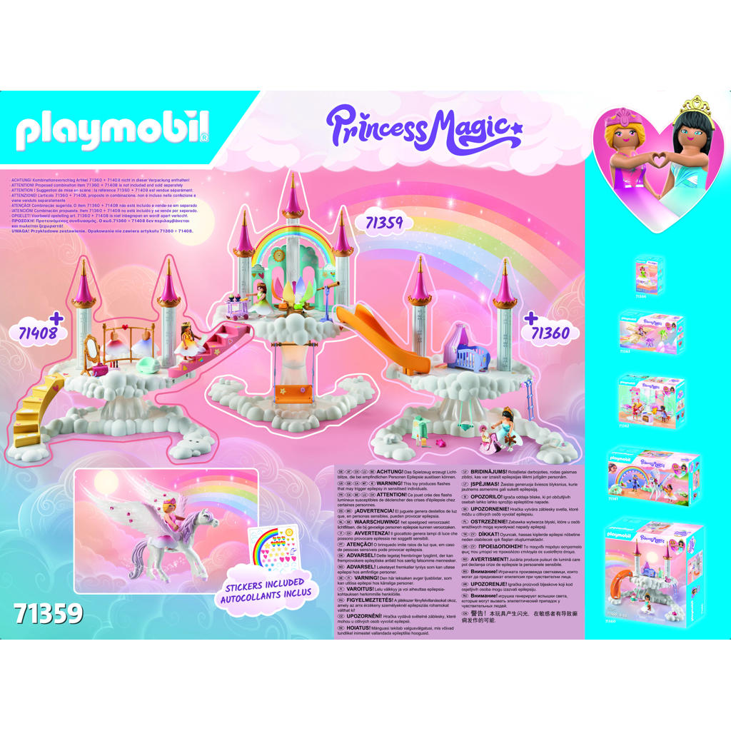 Playmobil Princess Magic Regenboogkasteel in de Wolken - Speelgoed Kasteel bij Planet Happy Playmobil Princess Magic Regenboogkasteel in de Wolken - Speelgoed Kasteel bij Planet Happy