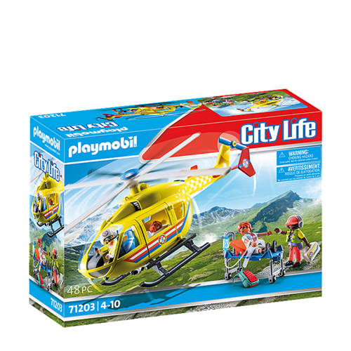 Wehkamp Playmobil City Life Reddingshelikopter - 71203 aanbieding