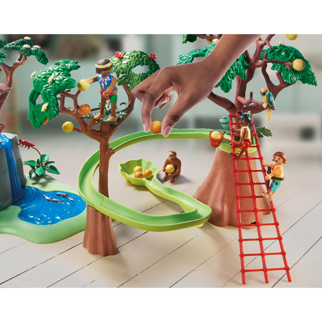Pièce Détachée PLAYMOBIL Jungle - Attache Marron Pour Pont Suspendu Sur Rocher - Réf. 3016 5557 - Occasion