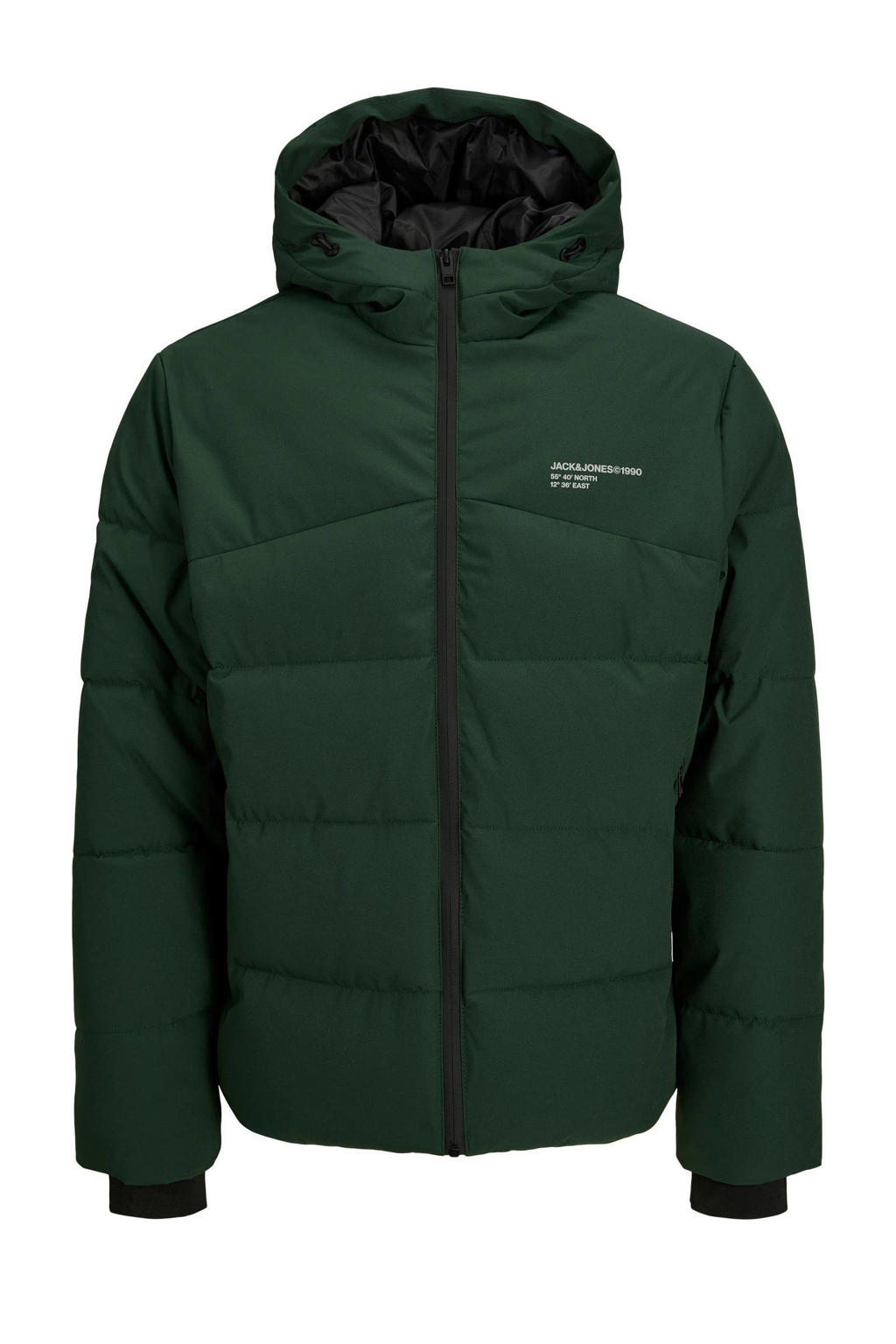 JACK & JONES Herenhoodie met ritssluiting, logo, capuchontrui met ritssluiting, Mountain Spring/detail: melange, S JACK & JONES Herenhoodie met ritssluiting, logo, capuchontrui met ritssluiting, Mountain Spring/detail: melange, S