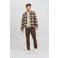 JACK & JONES geruite jas JJZAC  bruin