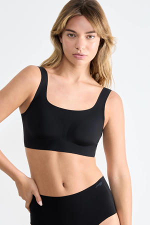 seamless voorgevormde bh top zwart