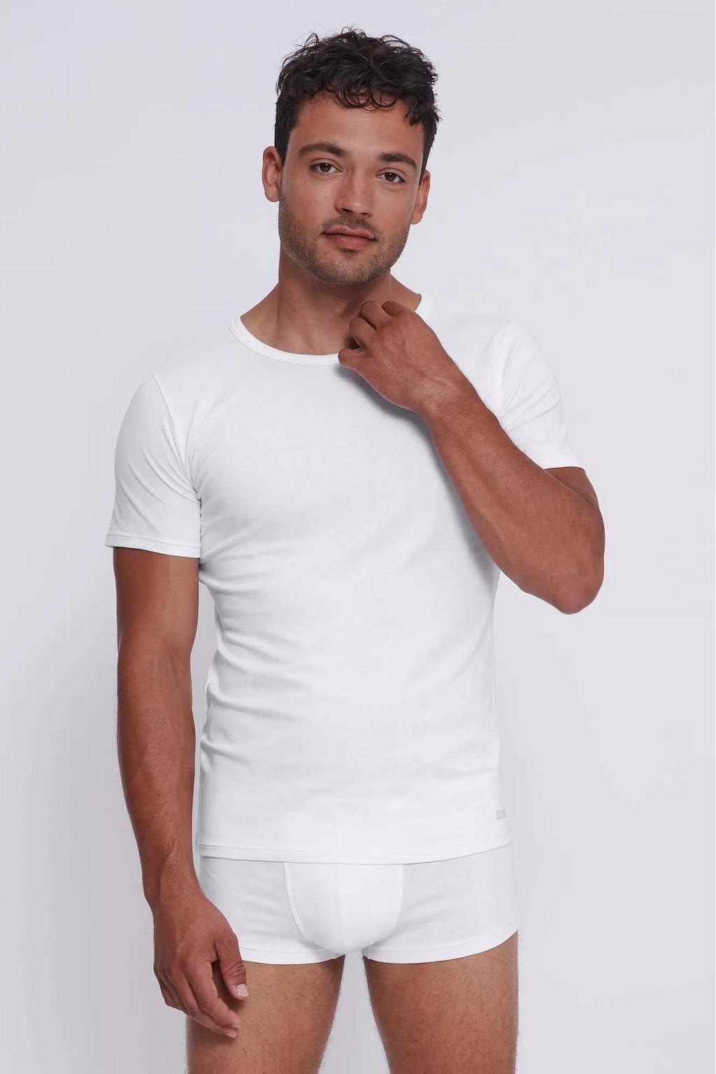 sloggi MEN GO ondershirt (set van 2) wit