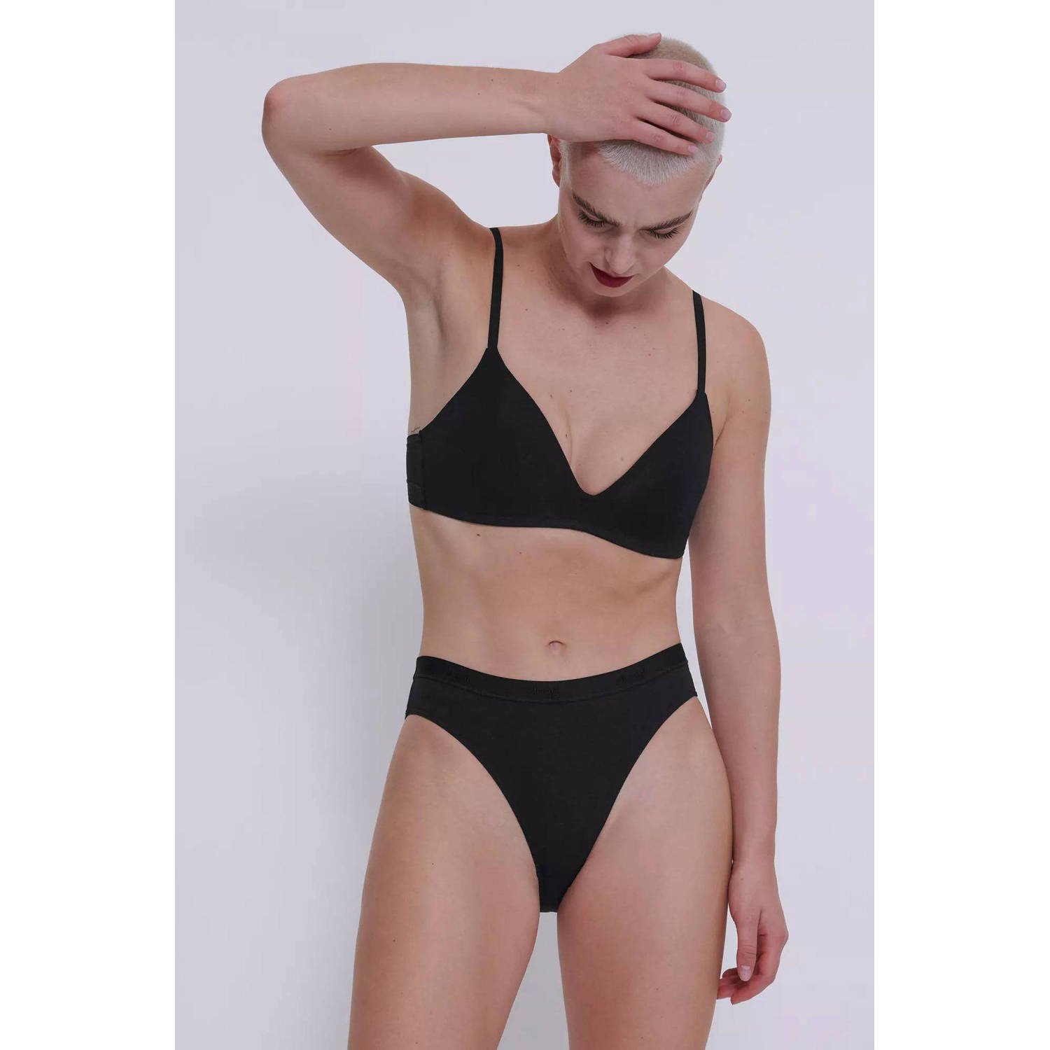Sloggi Slip GO Casual High leg 2P zachte en ademende katoenkwaliteit (2 stuks Set van 2)