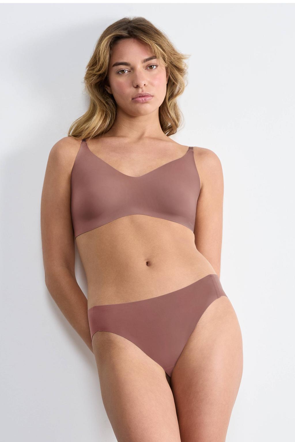 sloggi ZERO Feel 2.0 seamless high leg slip bruin