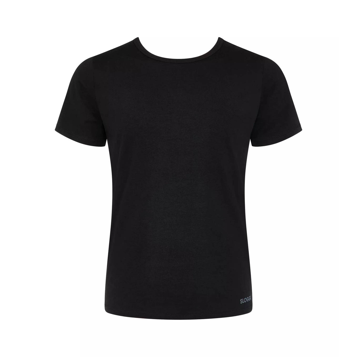 Sloggi MEN GO ondershirt (set van 2) zwart