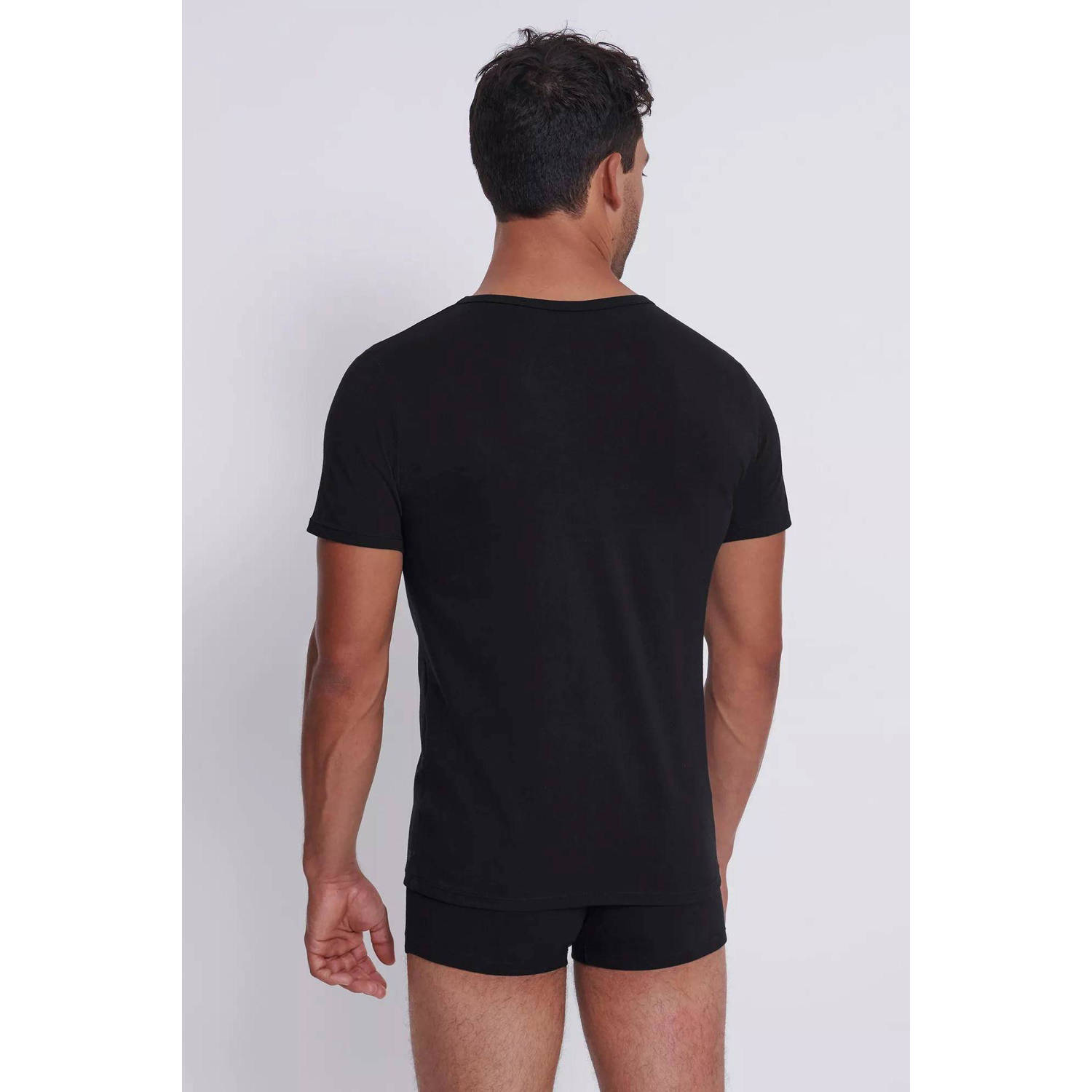 Sloggi MEN GO ondershirt (set van 2) zwart