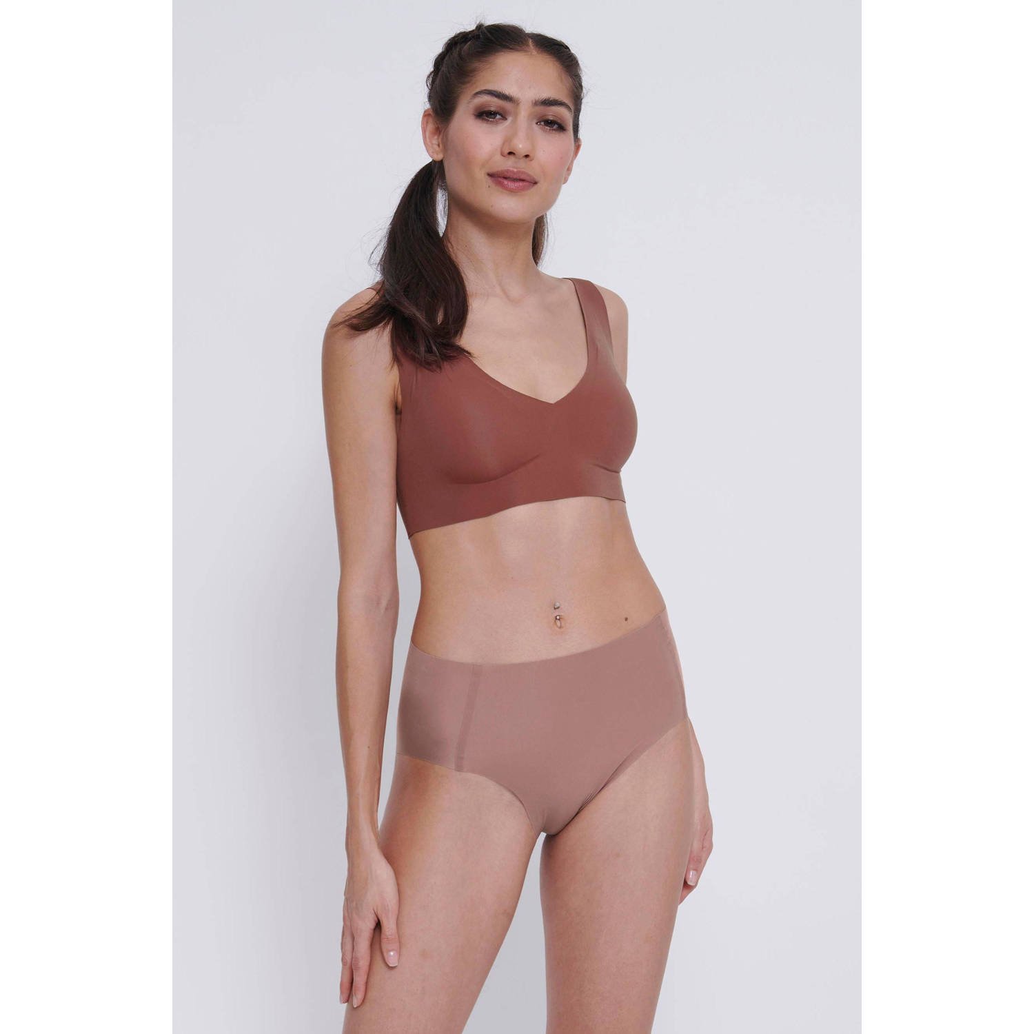 Sloggi ZERO Feel 2.0 high waist slip bruin