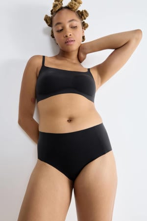 seamless high waist slip zwart