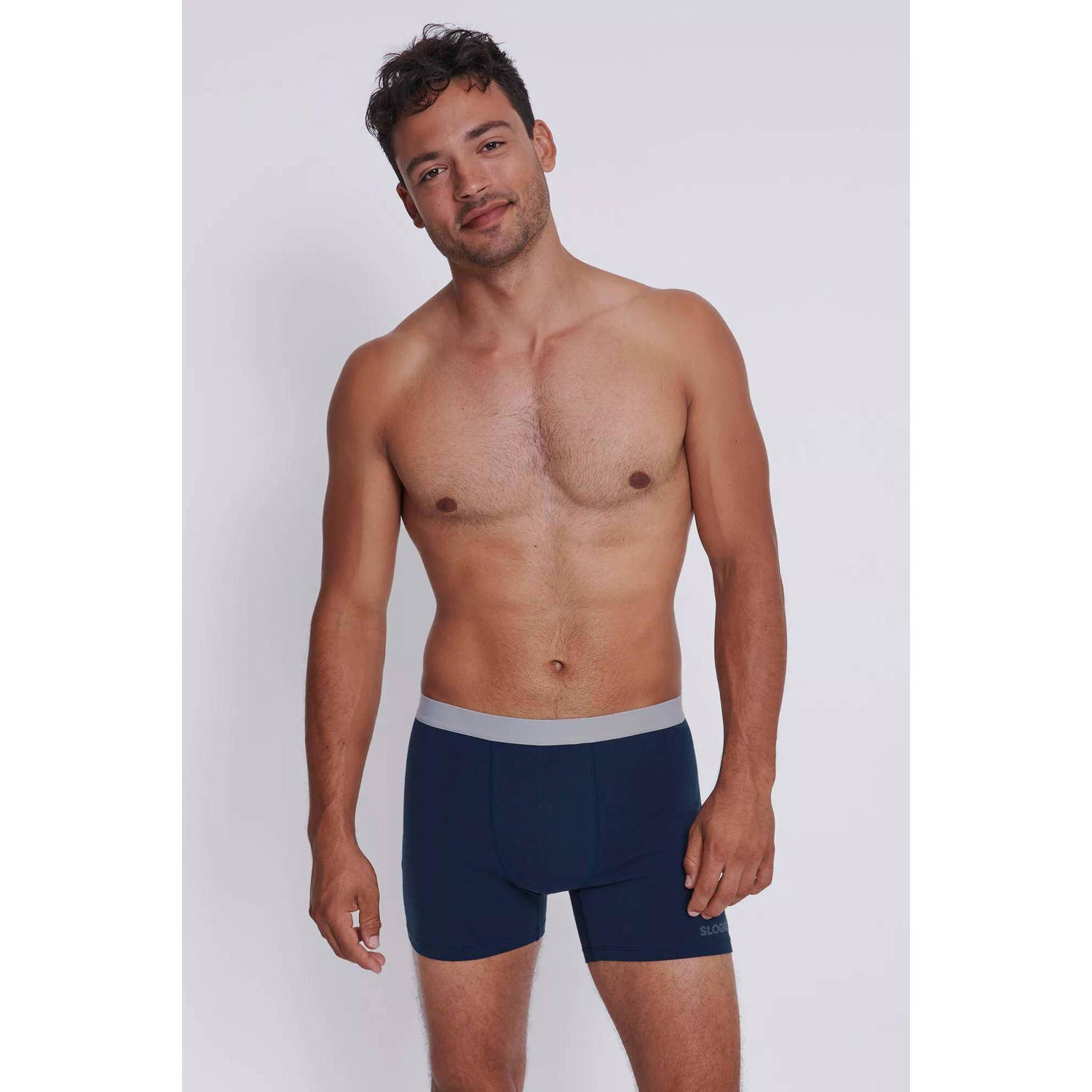 Sloggi men Go boxershort (set van 2) donkerblauw